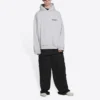 Turn-hettegenser med vid passform «Heather Grey Black» 674986TLVB41167