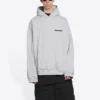 Turn-hettegenser med vid passform «Heather Grey Black» 674986TLVB41167