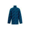 Turtleneck-genser med logo overalt «Petrol Blue» 657402T15672470