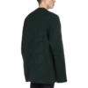 Ullstrikket genser med rund hals og logo over hele «Dark Green» 657400T15673050