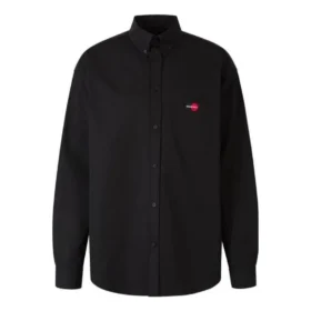 Uniform langermet skjorte, Large-passform «Black» 623750TIM391000