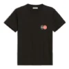 Uniform med logotrykk, retro, small, slim fit, kort ermet, svart 612964TIV791000