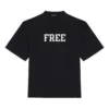 Unisex FW 21 med gratis bokstavtrykk, svart 661715TKVD31070