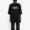 Unisex FW 21 med gratis bokstavtrykk, svart 661715TKVD31070