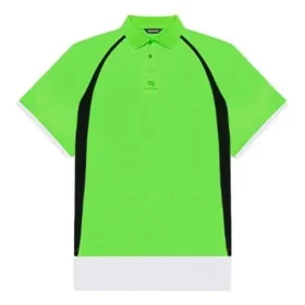 Unisex FW21 brodert pique-skjorte, grønn 661507TKVA53007