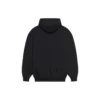 Unisex FW21 fleece med logotrykk, langermet og hette, svart 600583TKVI81070