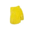 Unisex FW21 jakke i imitert pels, gul 663000TKQ077200