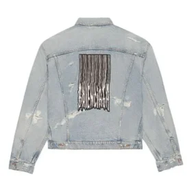 Unisex FW21 Logo-Denim-jakke Blå 664329TBP488961