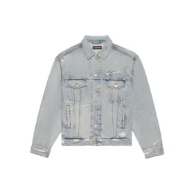 Unisex FW21 Logo-Denim-jakke Blå 664329TBP488961