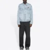 Unisex FW21 Logo-Denim-jakke Blå 664329TBP488961