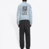Unisex FW21 Logo-Denim-jakke Blå 664329TBP488961