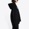 Unisex FW21 Sweatshirt med gratis bokstavtrykk, svart 661711TKVD41070