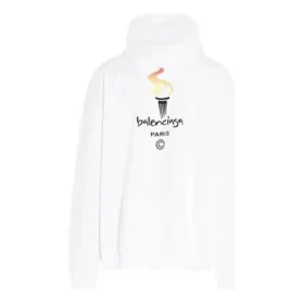 Unisex-genser med logo i oversize-modell, hvit 620973TIV459040 Unisex-genser med logo i oversize-modell, hvit 620973TIV459040