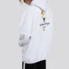Unisex-genser med logo i oversize-modell, hvit 620973TIV459040