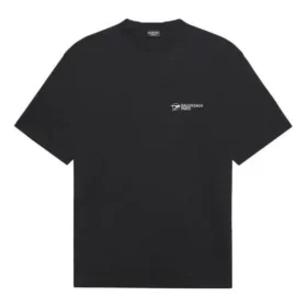 Unisex SS21 bedriftstrykk, rund hals, korte ermer, svart 612966TKV861070