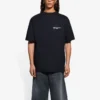 Unisex SS21 bedriftstrykk, rund hals, korte ermer, svart 612966TKV861070