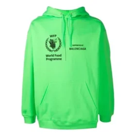 Unisex SS21 med trykt logo fra Verdens matvareprogram, grønn 600583TJVK44162