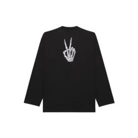 Unisex SS21-trykt genser med rund hals, svart 651796TKVA11012 Unisex SS21-trykt genser med rund hals, svart 651796TKVA11012