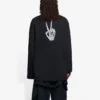 Unisex SS21-trykt genser med rund hals, svart 651796TKVA11012