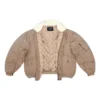 Unity Bomber Jakke i bomullsripstop «Beige» 698837TLP039577