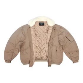 Unity Bomber Jakke i bomullsripstop «Beige» 698837TLP039577