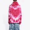 Valentinsdag Tie-Dye-hettegenser med vid passform «Rød» 675003TLVI86802