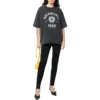 Varsity Logo T-skjorte med korte ermer «Washed Black» 612966TMV981000