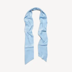 Vasket crayon-skjerf for kvinner i babyblått
