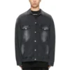 Vasket Denim-jakke i stor størrelse «Black» 662772TKVG51000