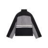 Vattert treningsjakke med tragtkrage «Grey Black» 675462-TKO48-1000