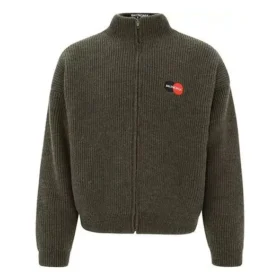 Vendbar fleecejakke med glidelås «Green» 625931T15712863