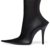 Witch 110 mm støvletter «Black Sheepskin» 747603WBCW01000