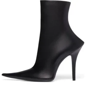 Witch 110 mm støvletter «Black Sheepskin» 747603WBCW01000