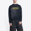 Worldwide Retail Therapy-genser med rund hals «Washed Black Yellow» 676629TLVA91361