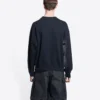Worldwide Retail Therapy-genser med rund hals «Washed Black Yellow» 676629TLVA91361