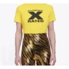 X-Rated Small Slim Fit kort ermet gul 612964TIVA71802