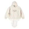 XXXL T-skjorte-hettegenser med lapper, oversized «Ecru» 720406TNVD99784